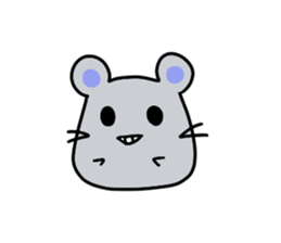 Round rabbit and mouse sticker #6429468