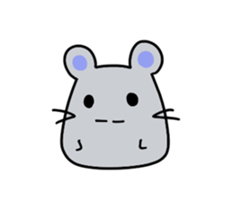 Round rabbit and mouse sticker #6429469