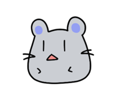 Round rabbit and mouse sticker #6429470