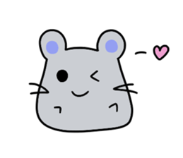 Round rabbit and mouse sticker #6429471