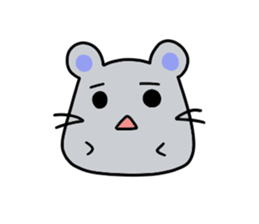 Round rabbit and mouse sticker #6429472