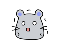 Round rabbit and mouse sticker #6429473