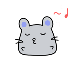 Round rabbit and mouse sticker #6429475