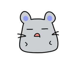 Round rabbit and mouse sticker #6429476