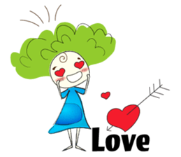 Pepper girl sticker #6429682