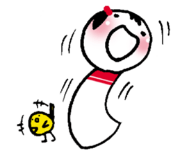 lovely kokeshi2 sticker #6429853