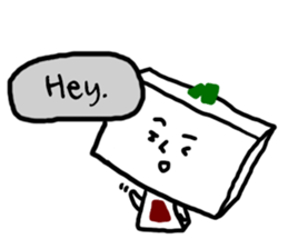 Daily life of Tofu English ver. sticker #6430120