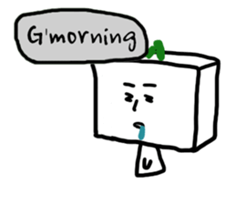 Daily life of Tofu English ver. sticker #6430121