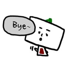 Daily life of Tofu English ver. sticker #6430124