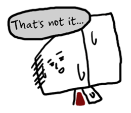 Daily life of Tofu English ver. sticker #6430127