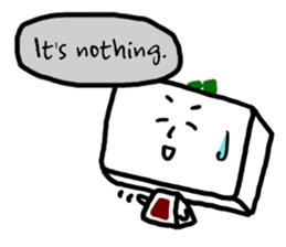 Daily life of Tofu English ver. sticker #6430134