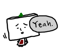 Daily life of Tofu English ver. sticker #6430135