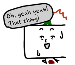 Daily life of Tofu English ver. sticker #6430141