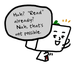 Daily life of Tofu English ver. sticker #6430145