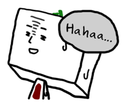 Daily life of Tofu English ver. sticker #6430148