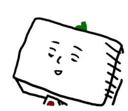 Daily life of Tofu English ver. sticker #6430151