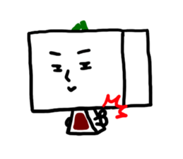 Daily life of Tofu English ver. sticker #6430153
