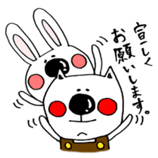 Hiroto of rabbit and YT cat sticker #6430273