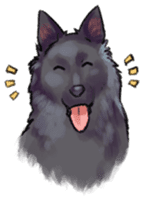 Dog stickers; Belgian Groenendael sticker #6430647