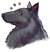 Dog stickers; Belgian Groenendael sticker #6430648