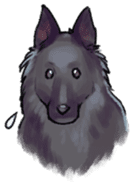 Dog stickers; Belgian Groenendael sticker #6430658