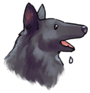 Dog stickers; Belgian Groenendael sticker #6430667