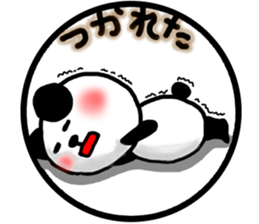 panda circle Sticker-ABC-4 sticker #6431286