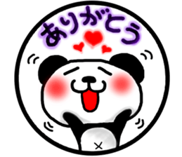 panda circle Sticker-ABC-4 sticker #6431299