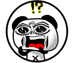 panda circle Sticker-ABC-4 sticker #6431310