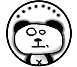 panda circle Sticker-ABC-4 sticker #6431317