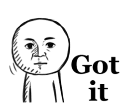 Mr. Serious Face English ver. sticker #6431349