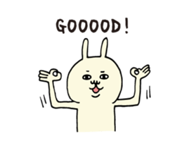 Positive praise rabbit sticker #6432170