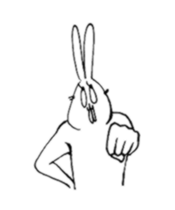 USAGI like human sticker #6432650