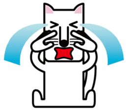 A cat of square form sticker #6432704