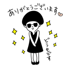 Girl with sunglasses sticker #6433805