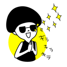 Girl with sunglasses sticker #6433823