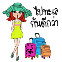 Noo Nui and Gals Gang on school holiday sticker #6433925