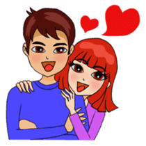 Noo Nui and Gals Gang on school holiday sticker #6433943