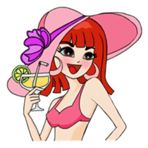 Noo Nui and Gals Gang on school holiday sticker #6433944