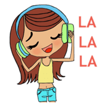 Colorful and cheerful girls and boys sticker #6434452