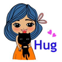 Colorful and cheerful girls and boys sticker #6434462