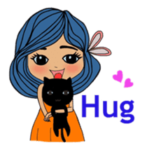 Colorful and cheerful girls and boys sticker #6434462