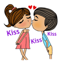 Colorful and cheerful girls and boys sticker #6434472