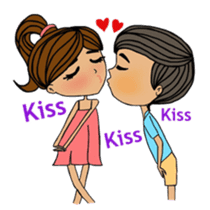 Colorful and cheerful girls and boys sticker #6434472