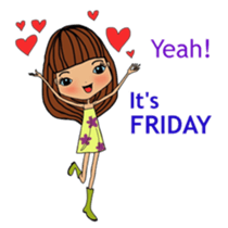 Colorful and cheerful girls and boys sticker #6434477