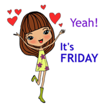 Colorful and cheerful girls and boys sticker #6434477