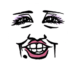 Reaction of the woman face sticker #6434562