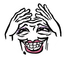 Reaction of the woman face sticker #6434564