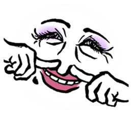 Reaction of the woman face sticker #6434570