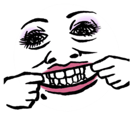 Reaction of the woman face sticker #6434572